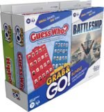 Hasbro Grab and Go! Bundle (4 Pack), Kids Travel Board Games, Battleship, Connect 4, Guess Who?, Hungry Hungry Hippos Games, 2 Players, Easter Gift for Kids, Ages 7+ - Image 3