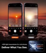 TORRAS for iPhone 17 Pro Max Camera Lens Protector, [Metal Frame] with Military Grade 9H+ Tempered Glass, Full Coverage, Anti-Scratch, 12 FT Shatterproof, Case Friendly, One-Piece, Deep Blue, 1 Pack - Image 5