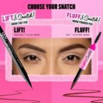 NYX PROFESSIONAL MAKEUP Fluff & Snatch Brow Powder Pen, Cream To Powder Eyebrow Pen For Soft, Defined Brows, Smudge and Transfer-Resistant Formula - Black - Image 10