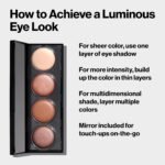 Revlon Crème Eyeshadow Palette, Illuminance Eye Makeup with Crease- Resistant Ingredients, Creamy Pigmented in Blendable Matte & Shimmer Finishes, 710 Not Just Nudes, 0.12 Oz - Image 6