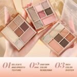 CAKAILA 7Colors Eyeshadow Makeup Palette,Nude Pink Brown Natural Neutral Eye Shadow Palettes for Older Women,Long Lasting Naturing-Looking,Lightweight,Eye Makeup Kit Travel Size,Vegan - Image 4