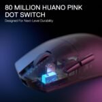 Redragon M916 PRO 3-Mode Wireless Gaming Mouse, Hype-Speed 4K Polling Rate, 49G Ultra-Light 26K DPI Mouse w/Ergonomic Natural Grip Build, Redefinable Macro Buttons, Software Supported - Image 6