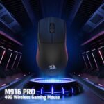 Redragon M916 PRO 3-Mode Wireless Gaming Mouse, Hype-Speed 4K Polling Rate, 49G Ultra-Light 26K DPI Mouse w/Ergonomic Natural Grip Build, Redefinable Macro Buttons, Software Supported - Image 9