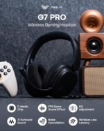 EPOMAKER X Aula G7 Pro Wireless Gaming Headset, Dual Mode BT5.3 & 2.4GHz, 7.1 Surround Sound, 80+ Hour Battery, RGB Light, with Noise Canceling Mic for PS5, PS4, Switch, PC (Black) - Image 3