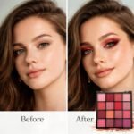 K'APEINE Red Eyeshadow Palette, Matte Glitter Metallic Eye Shadow Palette 16 Colors Pigmented Pink Eye Makeup Red Goth Eyeshade Kit for Halloween Parties, Joker Vampire Clown Makeup - Image 6