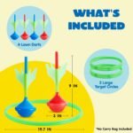 JOYIN Lawn Darts Game Set for Kids and Adults - Glow in The Dark Outdoor Lawn Games for Adults and Family, Soft Tip Darts Set for Kids Camping, Outside Yard - Image 4