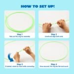 JOYIN Lawn Darts Game Set for Kids and Adults - Glow in The Dark Outdoor Lawn Games for Adults and Family, Soft Tip Darts Set for Kids Camping, Outside Yard - Image 6