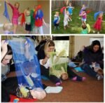 Lolakee Dance Scarves for Kids 12 Pcs Music Scarves Dance Scarf Play Scarves for Children Movement Square Juggling Silk Tricks Scarves Rhythm Band Scarves(6 Colors,24" x 24") - Image 3
