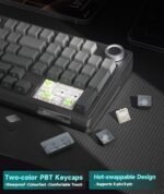SOLAKAKA KI99 Pro 96% Wireless Mechanical Keyboard, RGB Gaming Keyboard, Hot-Swappable Pre-Lubed Switches, Gasket Structure Creamy Keyboards (Gradient-Black, Non-Silent Version) - Image 5