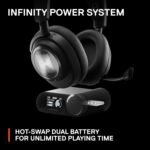SteelSeries Arctis Nova Pro Wireless Xbox Multi-System Gaming Headset - Premium Hi-Fi Drivers - Active Noise Cancellation Infinity Power System - Stealth Mic - Xbox, PC, PS5, PS4, Switch, Mobile - Image 5
