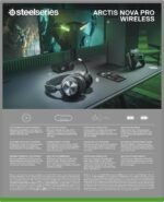 SteelSeries Arctis Nova Pro Wireless Xbox Multi-System Gaming Headset - Premium Hi-Fi Drivers - Active Noise Cancellation Infinity Power System - Stealth Mic - Xbox, PC, PS5, PS4, Switch, Mobile - Image 10