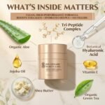 Peptide Cream & Collagen Cream for Face and Neck - Firming Anti-Aging Daily Moisturizer & Night Cream for Wrinkles and Fine Lines - Natural, Organic and Fragrance-Free - 1.7 fl oz 50ml - Image 5