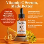TruSkin Vitamin C Serum for Face - Anti Aging Face Serum with Hyaluronic Acid & Vitamin E - Brightening Formula for Improving Appearance of Dark Spots, Fine Lines & Wrinkles - All Skin Types, 1 fl oz - Image 3