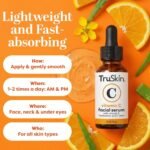 TruSkin Vitamin C Serum for Face - Anti Aging Face Serum with Hyaluronic Acid & Vitamin E - Brightening Formula for Improving Appearance of Dark Spots, Fine Lines & Wrinkles - All Skin Types, 1 fl oz - Image 4