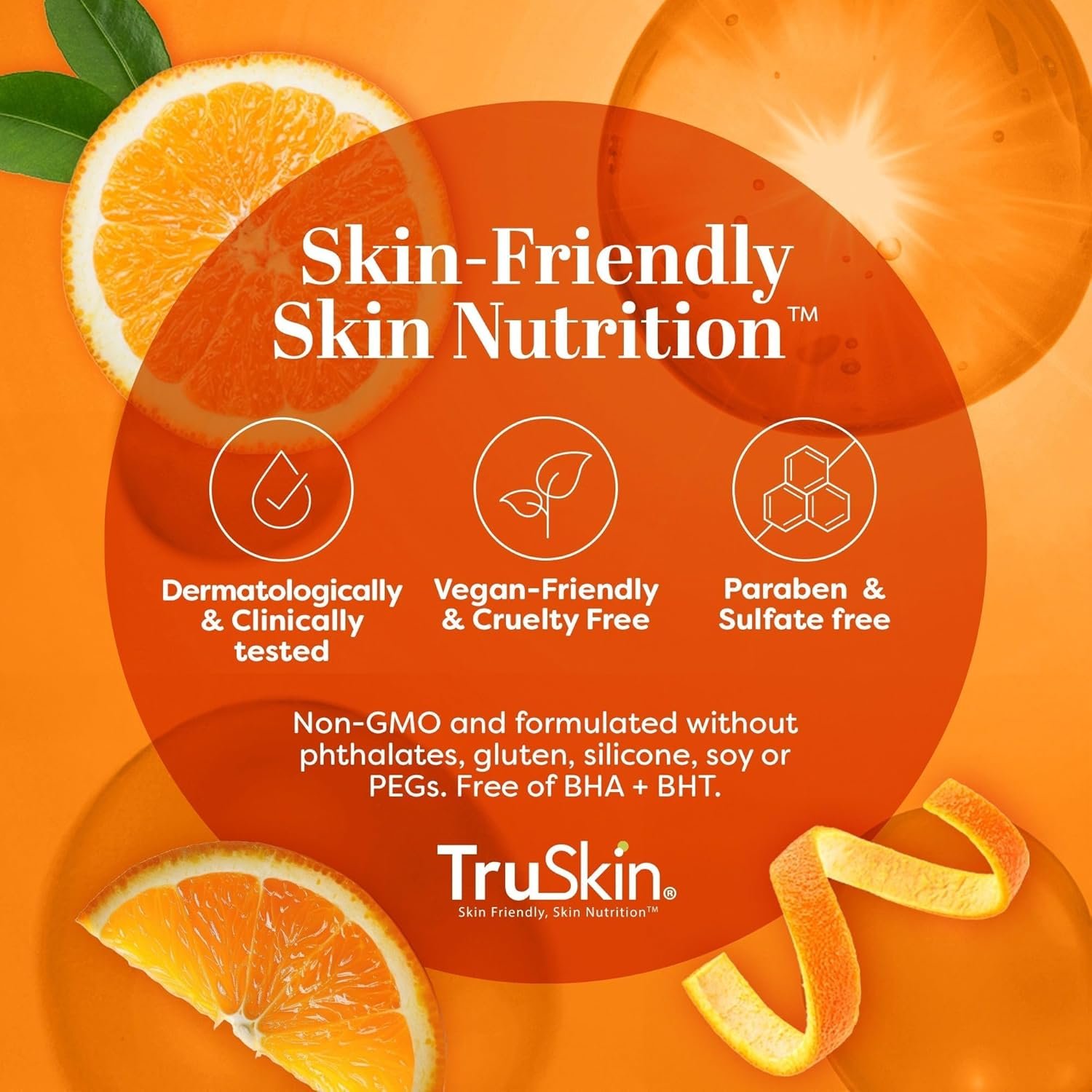 TruSkin Vitamin C Serum for Face - Anti Aging Face Serum with Hyaluronic Acid & Vitamin E - Brightening Formula for Improving Appearance of Dark Spots, Fine Lines & Wrinkles - All Skin Types, 1 fl oz - Image 8