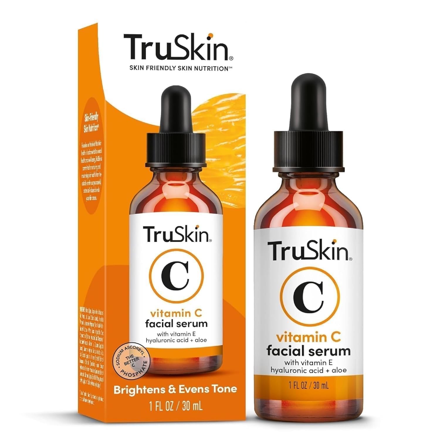 TruSkin Vitamin C Serum for Face - Anti Aging Face Serum with Hyaluronic Acid & Vitamin E - Brightening Formula for Improving Appearance of Dark Spots, Fine Lines & Wrinkles - All Skin Types, 1 fl oz - Image 9