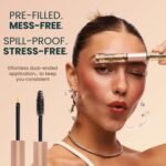 Live Fraiche Organic Castor Oil Lash Serum for Hair Growth, Eyebrow Eyelash Growth Serum, 100% Pure Cold Pressed Hexane Free (2oz Glass Bottle + FILLED Mascara Tube) - Image 5