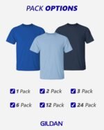Gildan Custom T-Shirt - Personalized US-Cotton Unisex Tee Shirt - Front & Back Design with Image Logo Text Photo, 1-24 Pack - Image 6