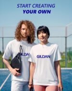 Gildan Custom T-Shirt - Personalized US-Cotton Unisex Tee Shirt - Front & Back Design with Image Logo Text Photo, 1-24 Pack - Image 9