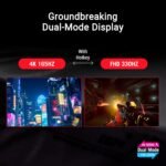 ASUS ROG Strix 32” 4K OLED Gaming Monitor (XG32UCWG) - TrueBlack Glossy OLED, Dual Mode (4K@165Hz, FHD@330Hz), 0.03ms, G-SYNC Compatible, Neo Proximity Sensor, USB-C, HDMI 2.1, 3 yr Warranty - Image 6