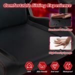 Giantex Gaming Chair, Video Game Chair with Magnetic Headrest & Lumbar Support, Ergonomic Computer Chair w/Rocking Function & 2D Armrests, Height Adjustable Swivel Task Chair, Black - Image 9