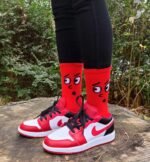 Meloday 10 PACK Crazy Funny Emotion Crew Socks Soft Cotton - 10 different fun designs and color per pack - Image 3