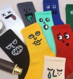 Meloday 10 PACK Crazy Funny Emotion Crew Socks Soft Cotton - 10 different fun designs and color per pack - Image 5