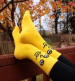 Meloday 10 PACK Crazy Funny Emotion Crew Socks Soft Cotton - 10 different fun designs and color per pack - Image 9