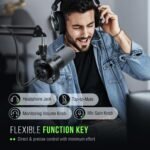FIFINE K688 Podcast Microphone Kit, USB/XLR Dynamic Microphone with Boom Arm for PC/XLR Mixer, Gaming Mic with Mute Button, Headphone Jack for Vocal, Voice-Over, Streaming, Music Recording -K688CT - Image 10