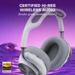 Turtle Beach Stealth Pro II Premium Wireless Gaming Headset for Xbox Series X|S, PS5, PS4, PC - Hi-Res Audio, Dolby Atmos, Active Noise Cancellation, Simultaneous Bluetooth, 24-bit Audio - White - Image 3