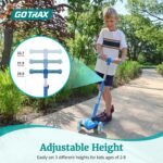 Gotrax KS1 Kids Kick Scooter, LED Lighted Wheels and 3 Adjustable Height Handlebars, Lean-to-Steer & Widen Anti-Slip Deck, 3 Wheel Scooter for Boys & Girls Ages 2-8 and up to 110 Lbs - Image 3