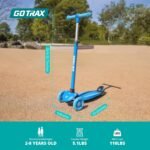 Gotrax KS1 Kids Kick Scooter, LED Lighted Wheels and 3 Adjustable Height Handlebars, Lean-to-Steer & Widen Anti-Slip Deck, 3 Wheel Scooter for Boys & Girls Ages 2-8 and up to 110 Lbs - Image 6