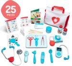 Melissa & Doug Get Well Doctor Kit, 25-Piece Toddler Doctor Play Set, Realistic Pretend Play Toys & Accessories, Preschool Toys for Girls & Boys Ages 3+ - Image 7