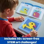 STEM Toys Pixel Art Kit for Kids - Arts and Crafts for Boys & Girls - Educational Science Kits & STEM Activities for Kids Ages 5-8-12 Gifts for 5, 6, 7, 8, 9, 10 Year Old - Brain Teasers Toy (Medium) - Image 3