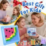 STEM Toys Pixel Art Kit for Kids - Arts and Crafts for Boys & Girls - Educational Science Kits & STEM Activities for Kids Ages 5-8-12 Gifts for 5, 6, 7, 8, 9, 10 Year Old - Brain Teasers Toy (Medium) - Image 8