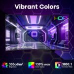 Amzfast 27 inch 200Hz Curved Gaming Monitor, FHD 1080p with Built-in Speakers, FreeSync, MPRT 1ms, 130% sRGB, 3000:1, 1500R, VESA Mount, HDMI 2.0&DP 1.4, 12 Months Warranty Exchange - Image 7