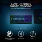 Razer BlackWidow V4 Mini HyperSpeed Wireless Hot Swappable 65% Gaming Keyboard: HyperSpeed Wireless & Bluetooth 5.0 - Orange Switches Tactile & Quiet - Phantom Pudding Keycap - 200 Hr Battery - Image 4