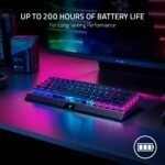 Razer BlackWidow V4 Mini HyperSpeed Wireless Hot Swappable 65% Gaming Keyboard: HyperSpeed Wireless & Bluetooth 5.0 - Orange Switches Tactile & Quiet - Phantom Pudding Keycap - 200 Hr Battery - Image 7