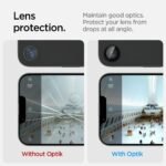 Spigen Camera Lens Screen Protector [GlasTR Optik Pro] designed for iPhone 17e, iPhone 16e - Black [2 Pack] - Image 4