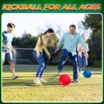 Red & Blue Kickball Set - (8.5 Inch) with Pump for Toddlers Kids & Adults - Gym Sports Toys - Fun Playground Balls for Kids Dodgeball, Four Square, PE, Games, Recess and More - Image 6