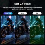 Amzfast 24 Inch Gaming Monitor 180Hz 200Hz FHD 1080p Computer Monitor, 1ms Adaptive Sync, 3000:1, 129% sRGB, HDR Display, Eye Care, VESA 75x75, Metal Stand, HDMI 2.0 | DP 1.4, AMZG24X1 - Image 4