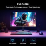 Amzfast 24 Inch Gaming Monitor 180Hz 200Hz FHD 1080p Computer Monitor, 1ms Adaptive Sync, 3000:1, 129% sRGB, HDR Display, Eye Care, VESA 75x75, Metal Stand, HDMI 2.0 | DP 1.4, AMZG24X1 - Image 6