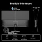 Amzfast 24 Inch Gaming Monitor 180Hz 200Hz FHD 1080p Computer Monitor, 1ms Adaptive Sync, 3000:1, 129% sRGB, HDR Display, Eye Care, VESA 75x75, Metal Stand, HDMI 2.0 | DP 1.4, AMZG24X1 - Image 9