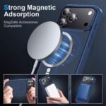 Strong Magnetic for iPhone 17 Pro Case with Camera Lens Protector[ Military-Grade Protection] Compatible with MagSafe Shockproof Slim Thin Cover case for iPhone 17 Pro 6.3 inch, Deep Blue - Image 7