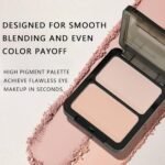 K'APEINE Matte Nude Eyeshadow Palette 2 Colors Light Pink Mini Eye Shadow Duo Face Highlight Bronzer Powder Palette Natural Base Eyeshadow Powder for older Women-02# - Image 4