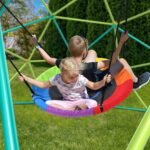 Hapfan 10 ft Climbing Dome Swing Set with Saucer Swing, Jungle Gym for Kids Outdoor Backyard, Supports 800lbs, Easy Asssembly, Rust-Resistant Outdoor Playset for Ages 3-8 8-12 - Image 3