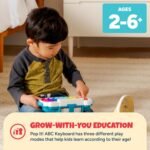 Chuckle & Roar Pop It! ABC & Spelling Keyboard – Interactive Alphabet & Sight Word Learning Toy with LED Lights, Soft Sensory Keys, 3 Grow-with-Me Modes, Screen-Free Educational Toy for Kids - Image 3