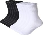 DoSmart Kids Athletic Crew Socks Boys Girls Classics Cotton School Uniform Childs Sports Breathable Casual Socks 10 Pairs - Image 2