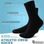 DoSmart Kids Athletic Crew Socks Boys Girls Classics Cotton School Uniform Childs Sports Breathable Casual Socks 10 Pairs - Image 6