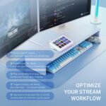 FIFINE AmpliGame Gaming Controller with 15 Shortcuts for OBS Streaming Studio with Macro Keys, Trigger Actions, PC Media RGB Controller for Content Creation/Office Work-D6 White - Image 5